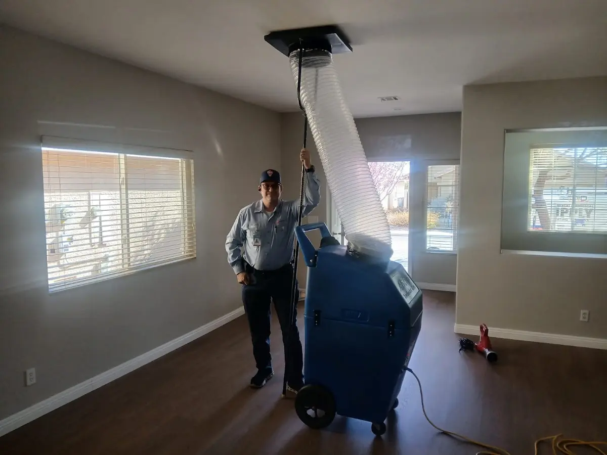Professional Dryer Vent Cleaning work inside a Crouch Mesa home